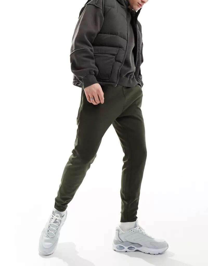 

Технические зауженные джоггеры Superdry Sport цвета хаки в стиле милитари