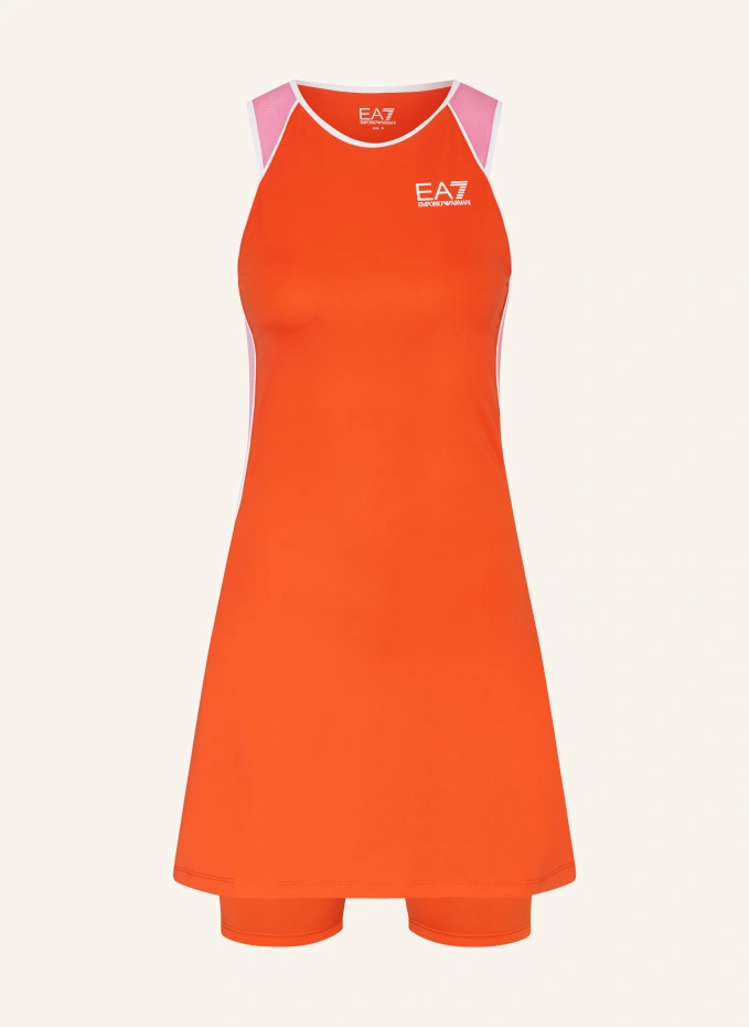 Теннисное платье Ea7 Emporio Armani, оранжевый