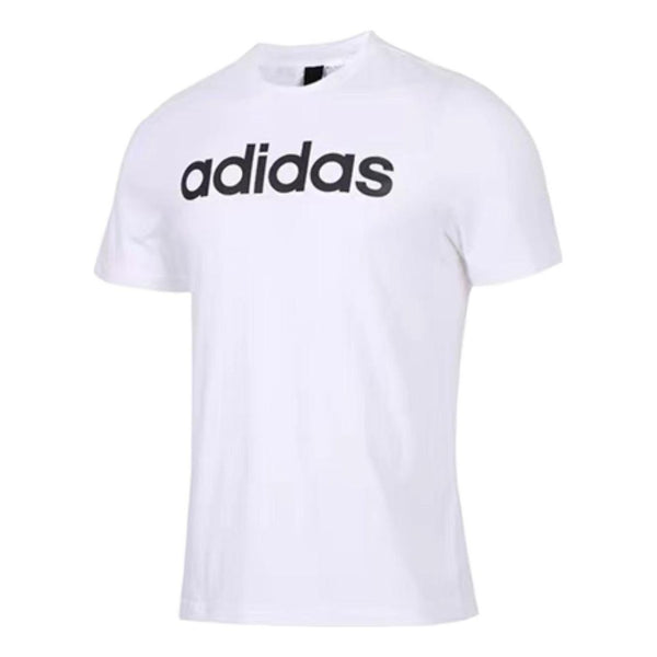 Футболка Men's adidas Comm Tee Large Alphabet Logo Printing Pullover Round Neck Short Sleeve White T-Shirt, белый