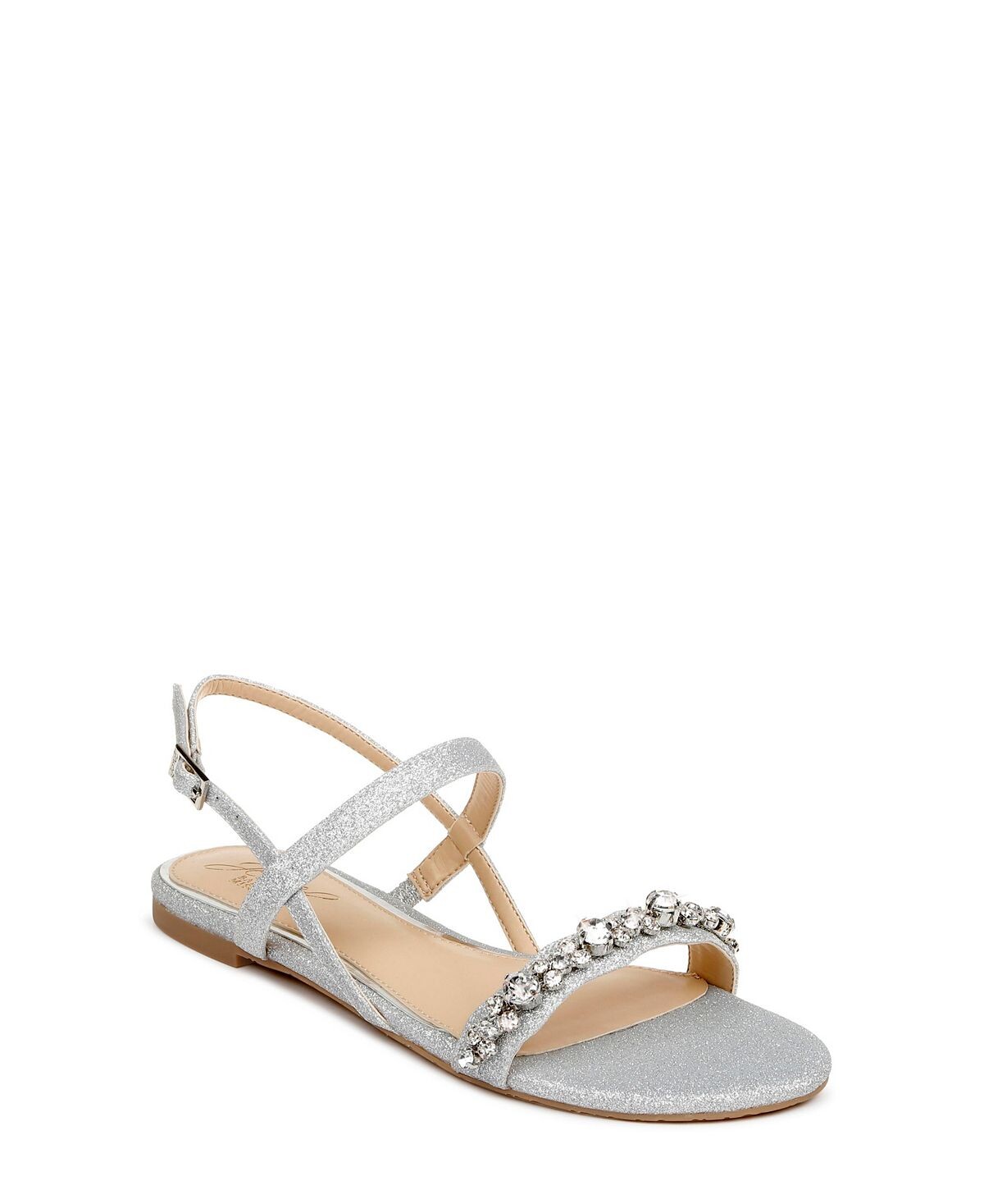 

Женские вечерние сандалии на плоской подошве Osmond Jewel Badgley Mischka