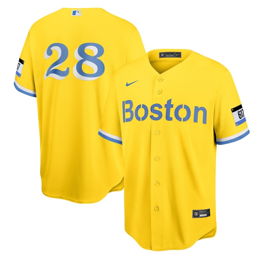 

Джерси Nike Boston Red Sox, золотой