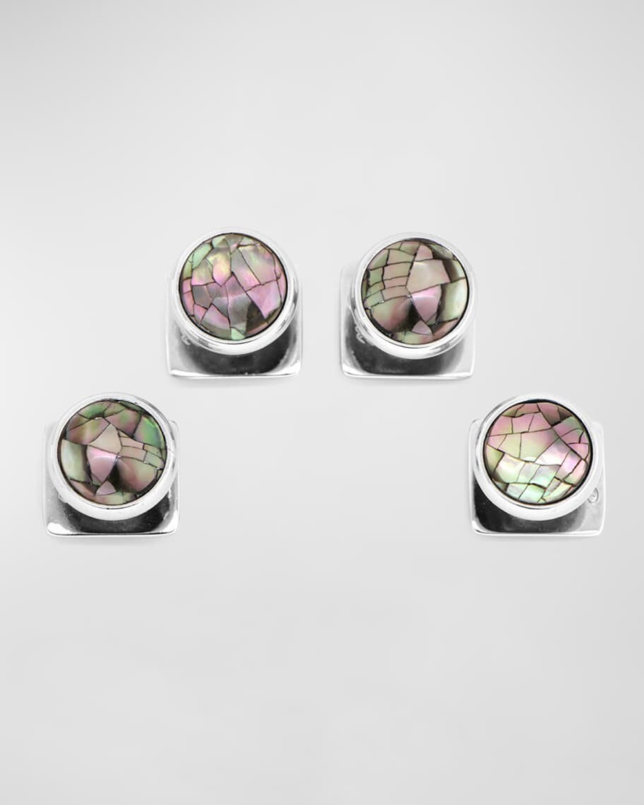 

Мужская рубашка с заклепками Mosaic Smoke с перламутром Cufflinks Inc.