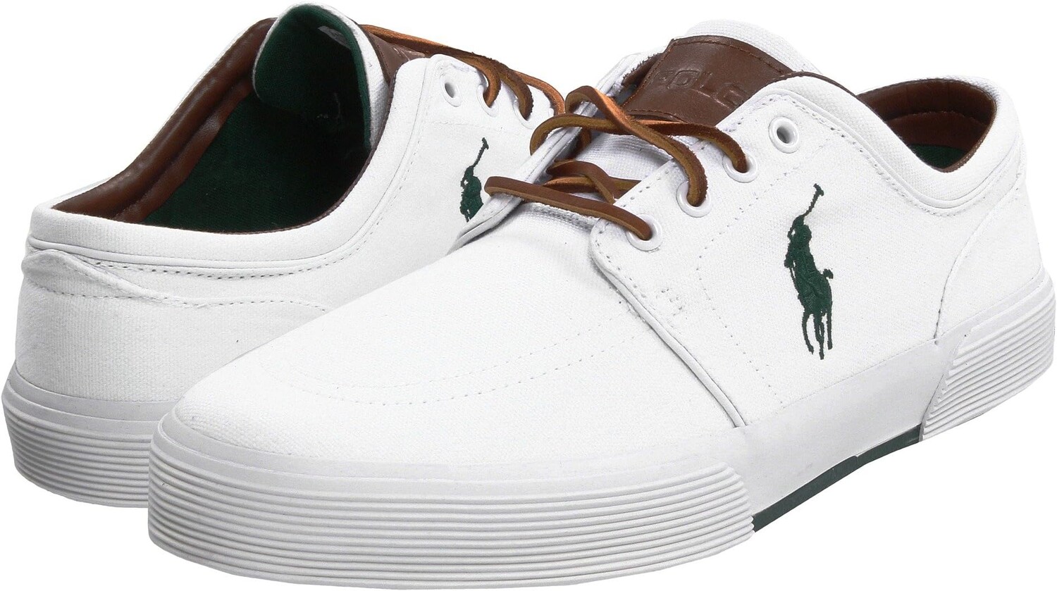 

Кроссовки Faxon Low-Top Canvas Sneaker Polo Ralph Lauren, цвет White Canvas