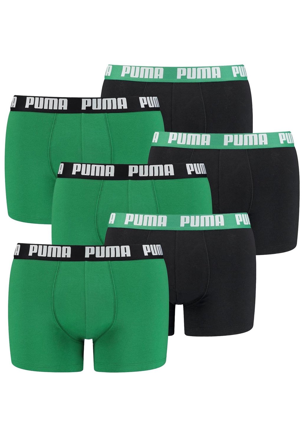 Трусики 6 PACK Puma, цвет amazon green