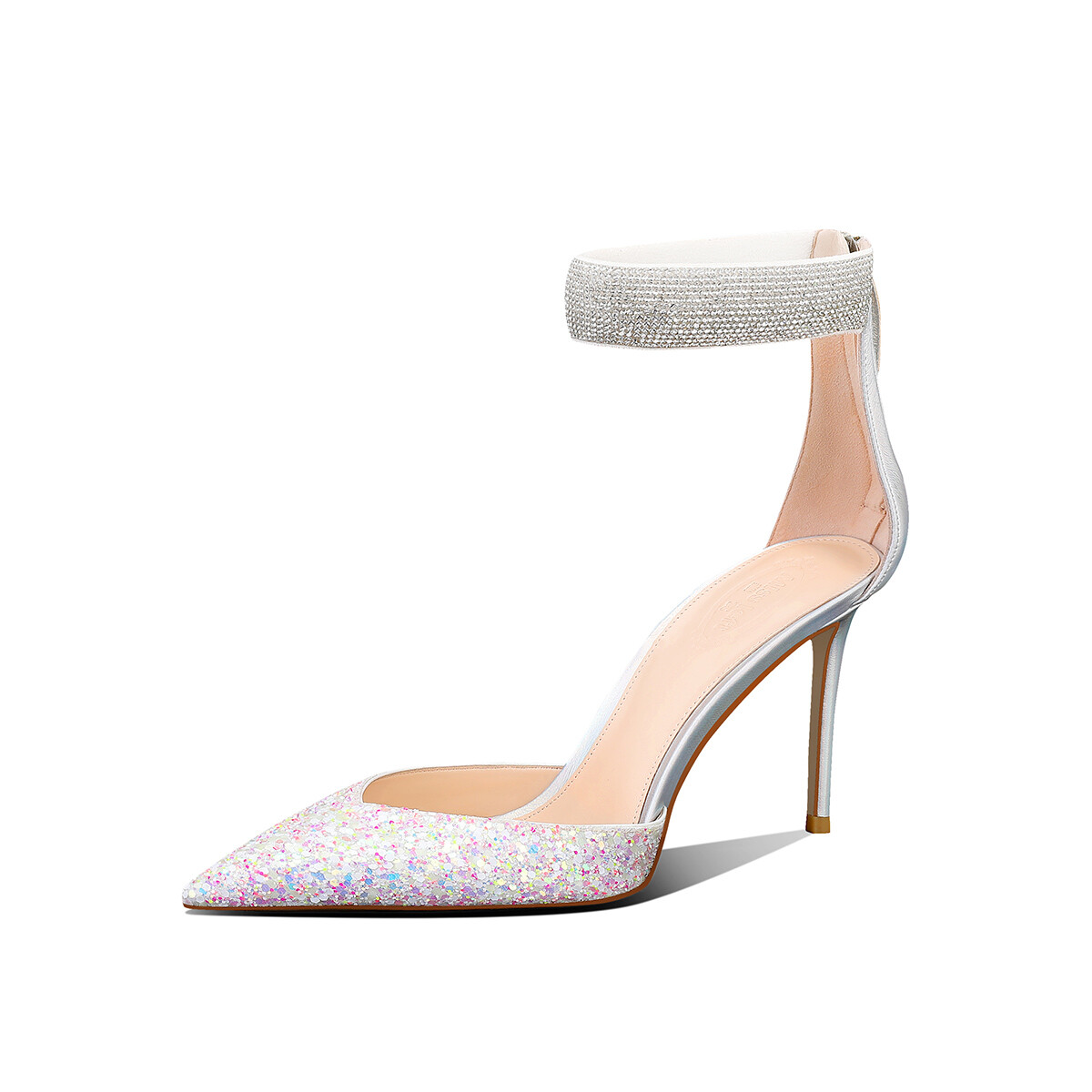 

Туфли женские на высоком каблуке Miss Left, цвет Dazzle White