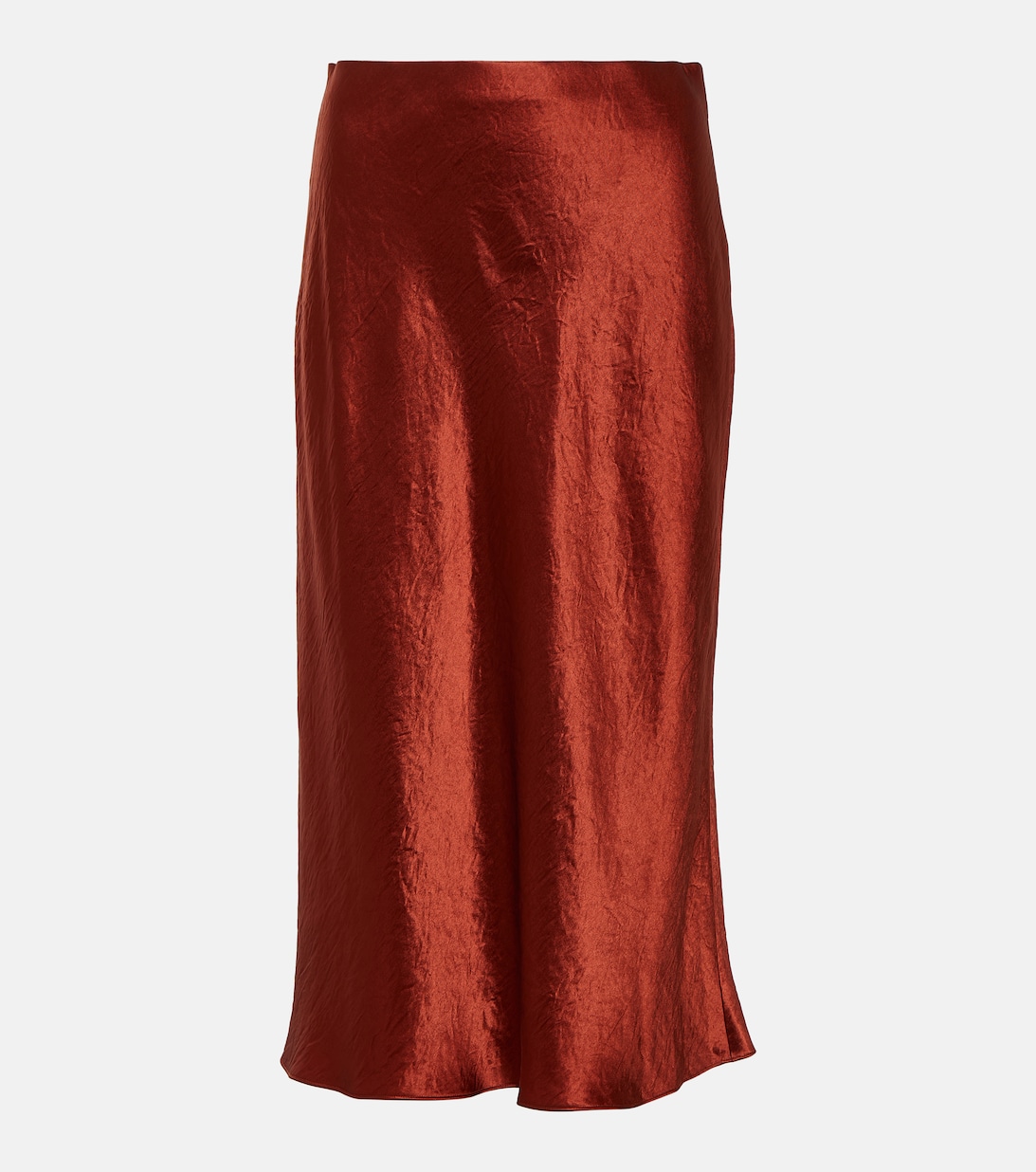 Атласная юбка-комбинация VINCE, красный