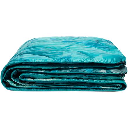 ab fabio кварцарос el daibloer незаменимое долговечное уютное одеяло roll 17 дюймов плечевой рюкзак винтажный летний лагерь винтаж Оригинальное пуховое одеяло на 1 человека — Geo Blue Rumpl, цвет One Color
