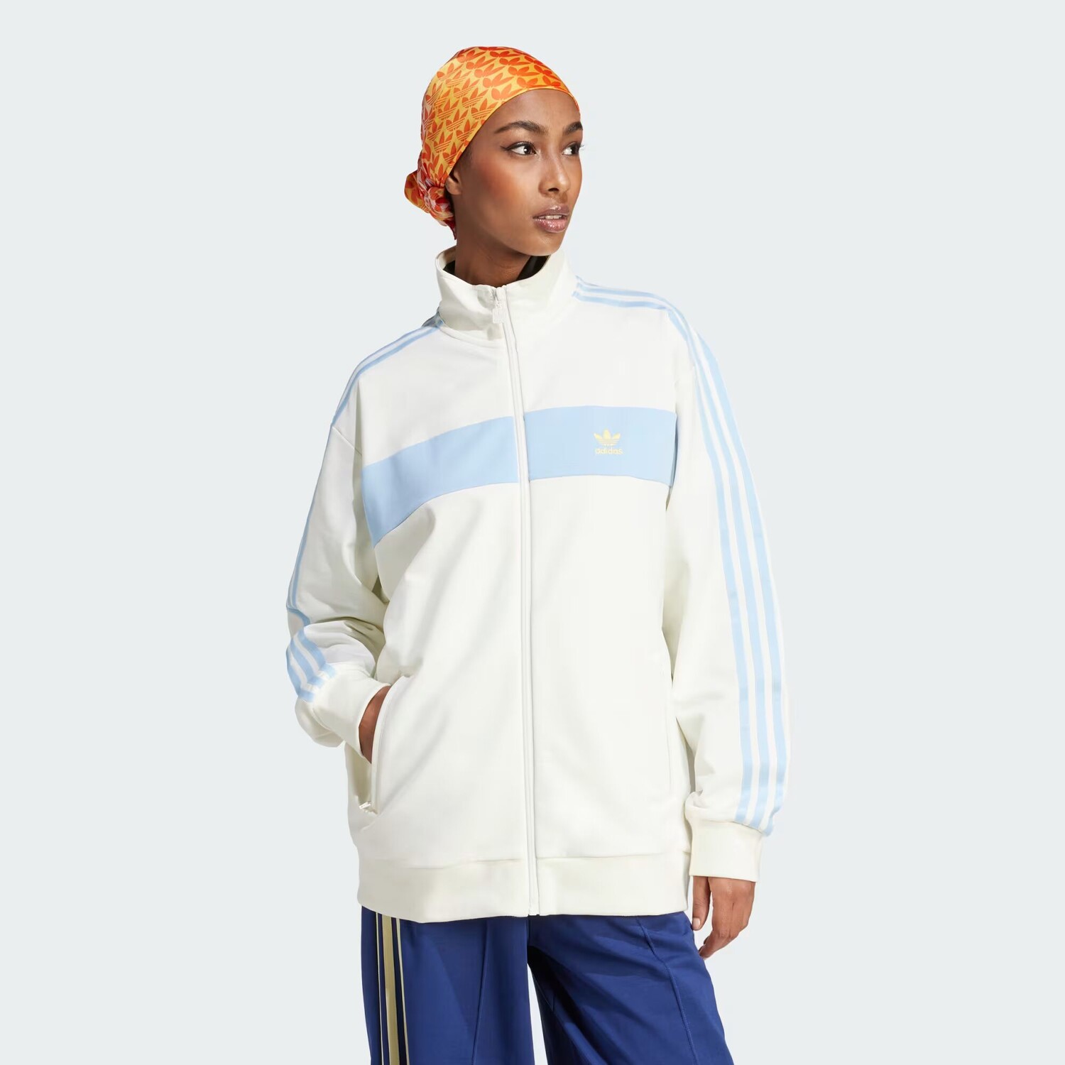 

Спортивный топ с цветными блоками Adidas, Off White