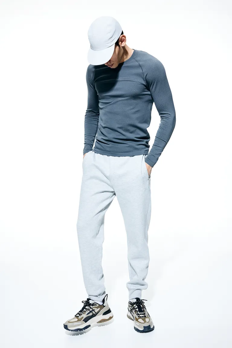 Спортивные спортивные брюки зауженного кроя H&M, серый