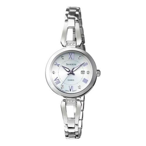 

Часы Casio Sheen Stylish Simplicity Analog Watch 'Silver Crystal White', белый