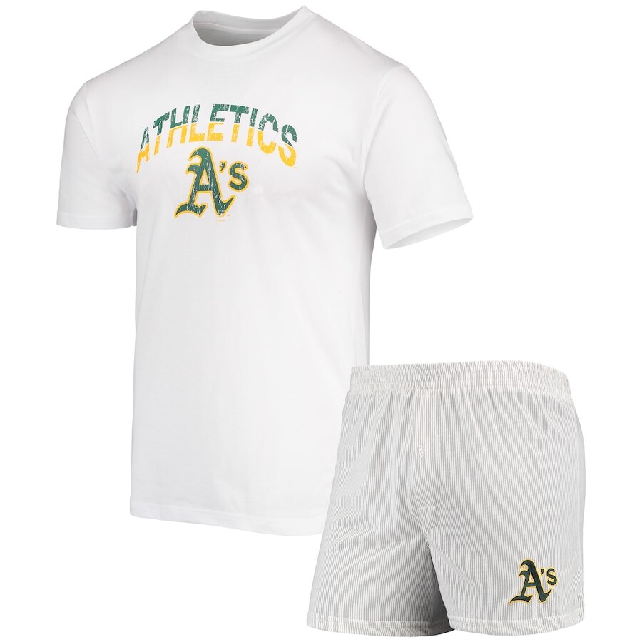 

Пижамный комплект Concepts Sport Oakland Athletics, белый