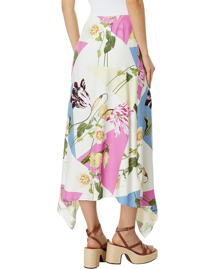 

Юбка Ted Baker Saphiya Midi Skirt with Asymmetric Panel, белый