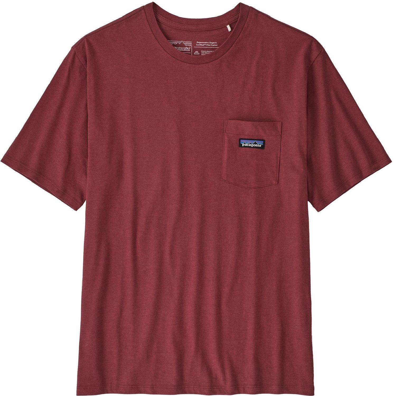 Легкая футболка с карманами из органического сертифицированного регенеративного хлопка — мужская Patagonia, красный