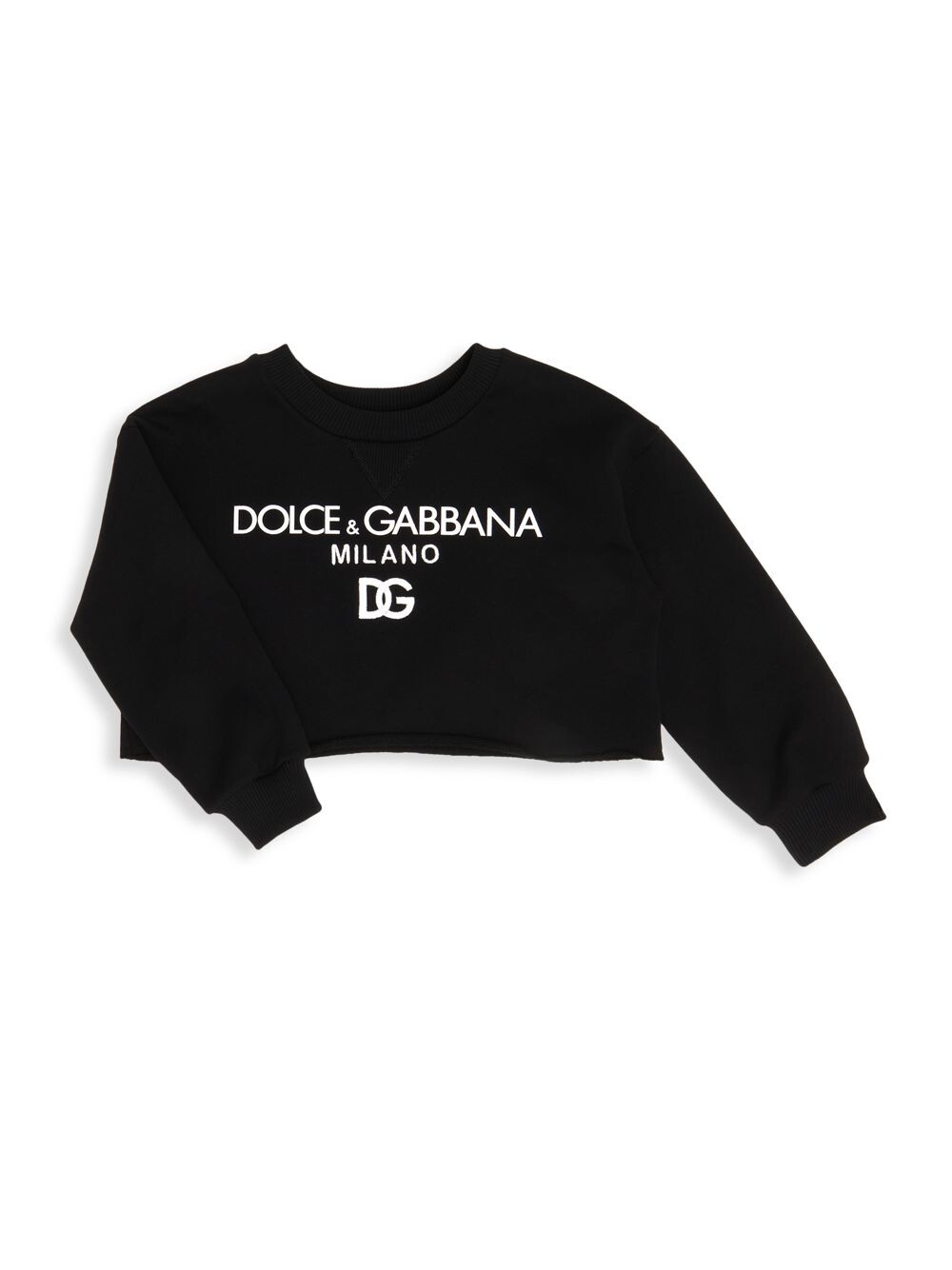 

Толстовка с логотипом для маленьких девочек и девочек DOLCE&GABBANA, черный