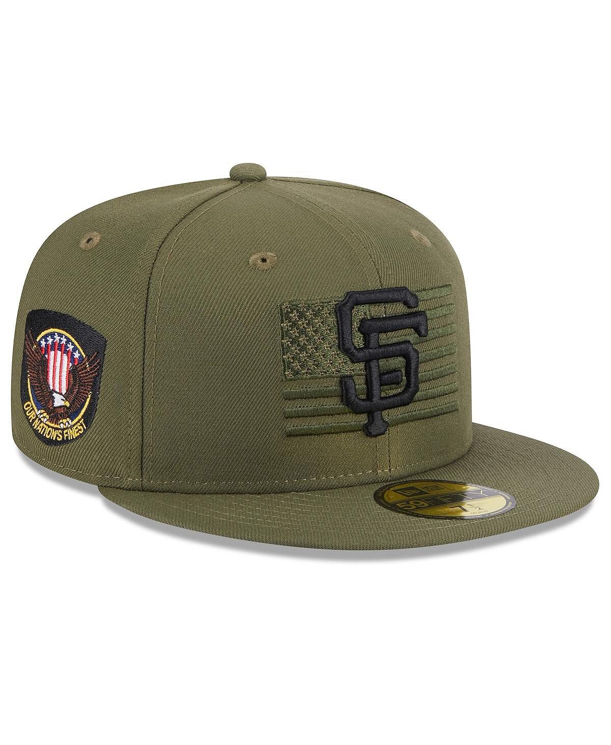 

Мужская зеленая приталенная кепка San Francisco Giants 2023, посвященная Дню вооруженных сил 59FIFTY New Era