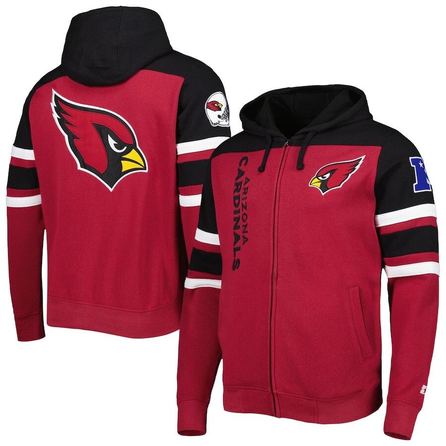 

Толстовка на молнии Starter Arizona Cardinals, кардинал