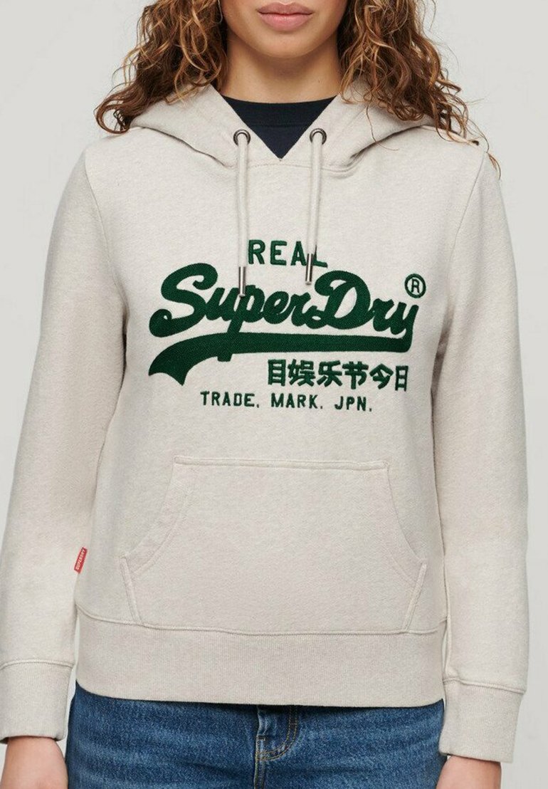 Толстовка EMBROIDERED VINTAGE LOGO GRAPHIC Superdry, серый