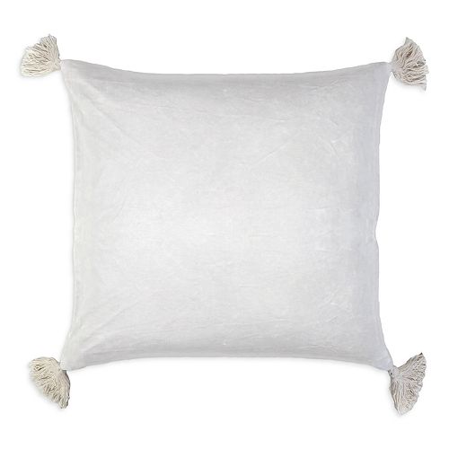 Квадратная декоративная подушка Bianca POM POM AT HOME, цвет White