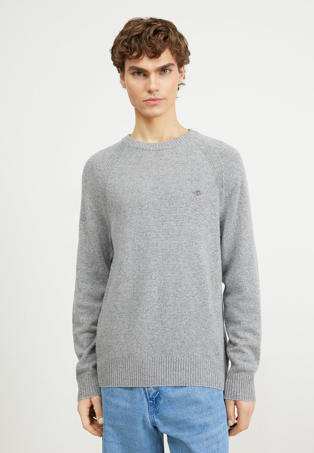 

Свитер GANT, темно-серый меланж