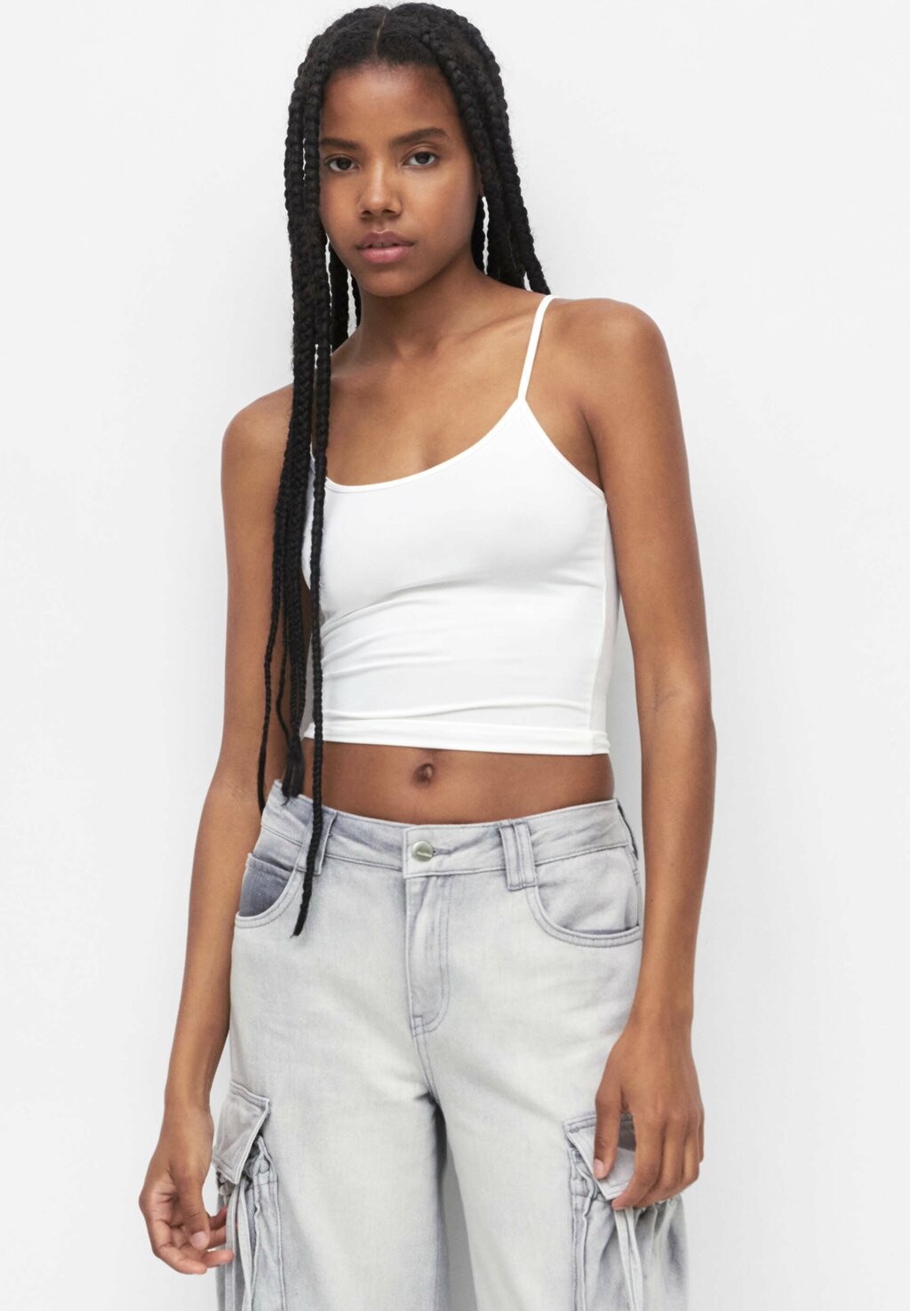 

Топ PULL&BEAR, белый