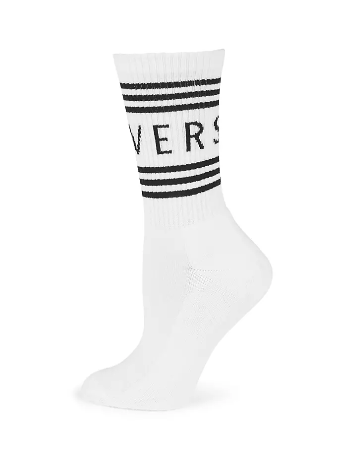 

Носки с логотипом Versace, черный