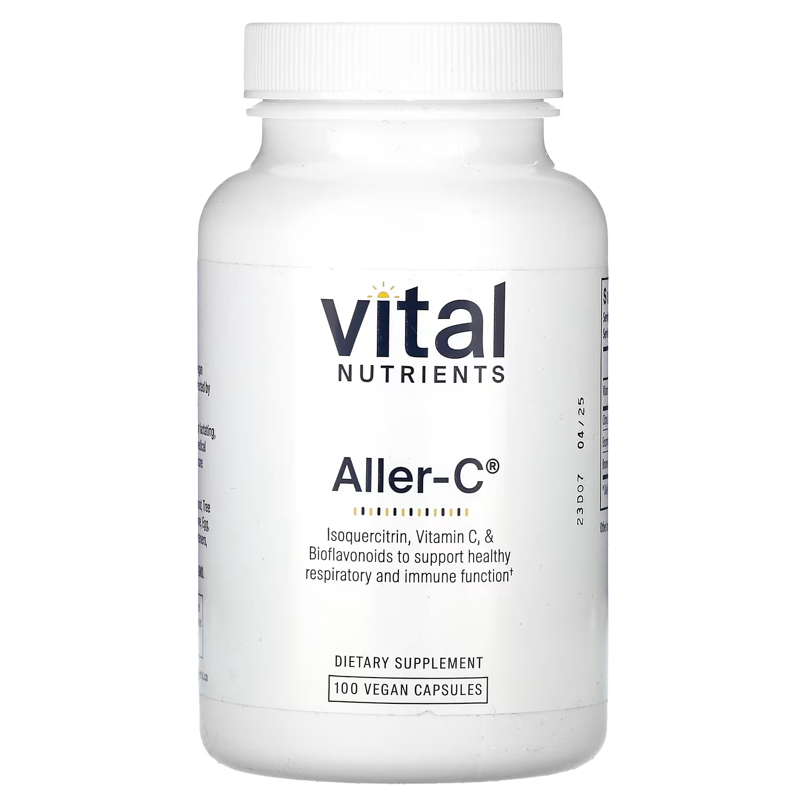 Пищевая добавка Vital Nutrients Aller-C, 100 капсул пищевая добавка carlson blood nutrients 180 капсул