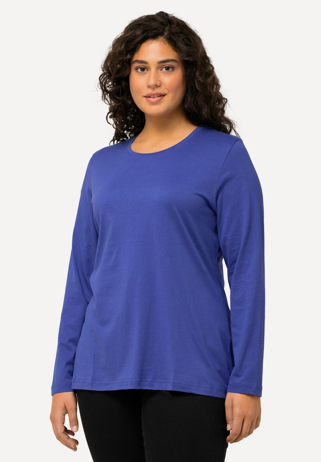 цена Рубашка с длинным рукавом COL ROND Ulla Popken, цвет blau lila
