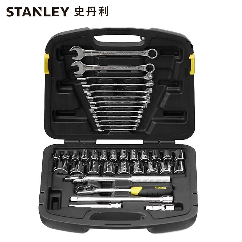 Комплексный набор Stanley из 40 предметов, торцовый ключ с храповым механизмом, инструмент для авторемонта 91-935-1-22