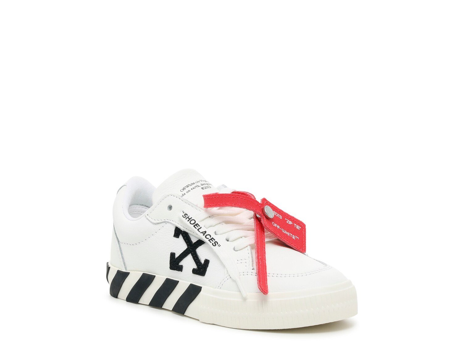 Кроссовки Off White Vulcanized Lace-Up, белый/черный кроссовки мужские off white low vulcanized радужный