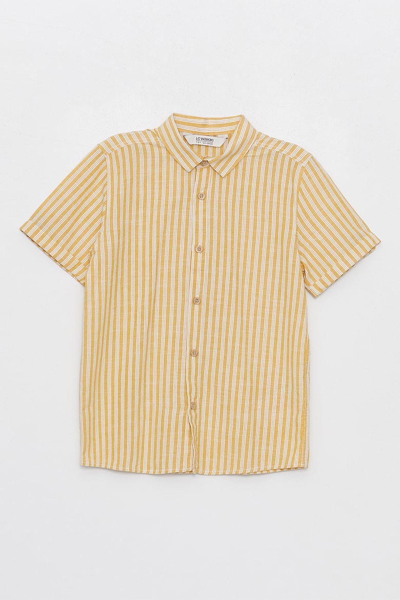 цена Полосатая хлопковая рубашка Lc Waikiki, желтый