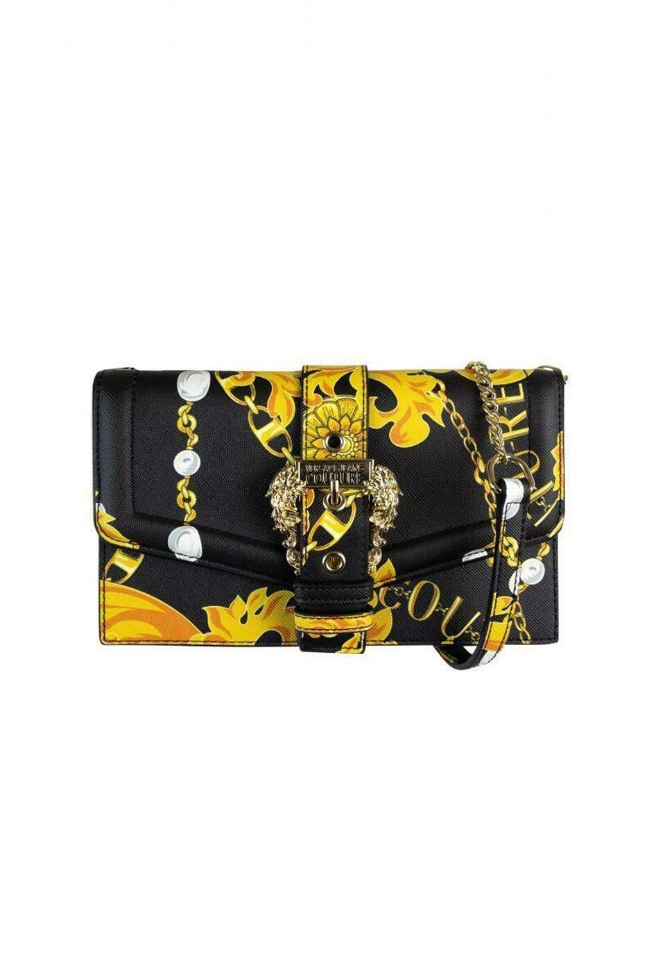 

Клатч С РЕМЕНЬЮ НА ПЛЕЧЕ С ПРИНТОМ Versace Jeans Couture, черное золото