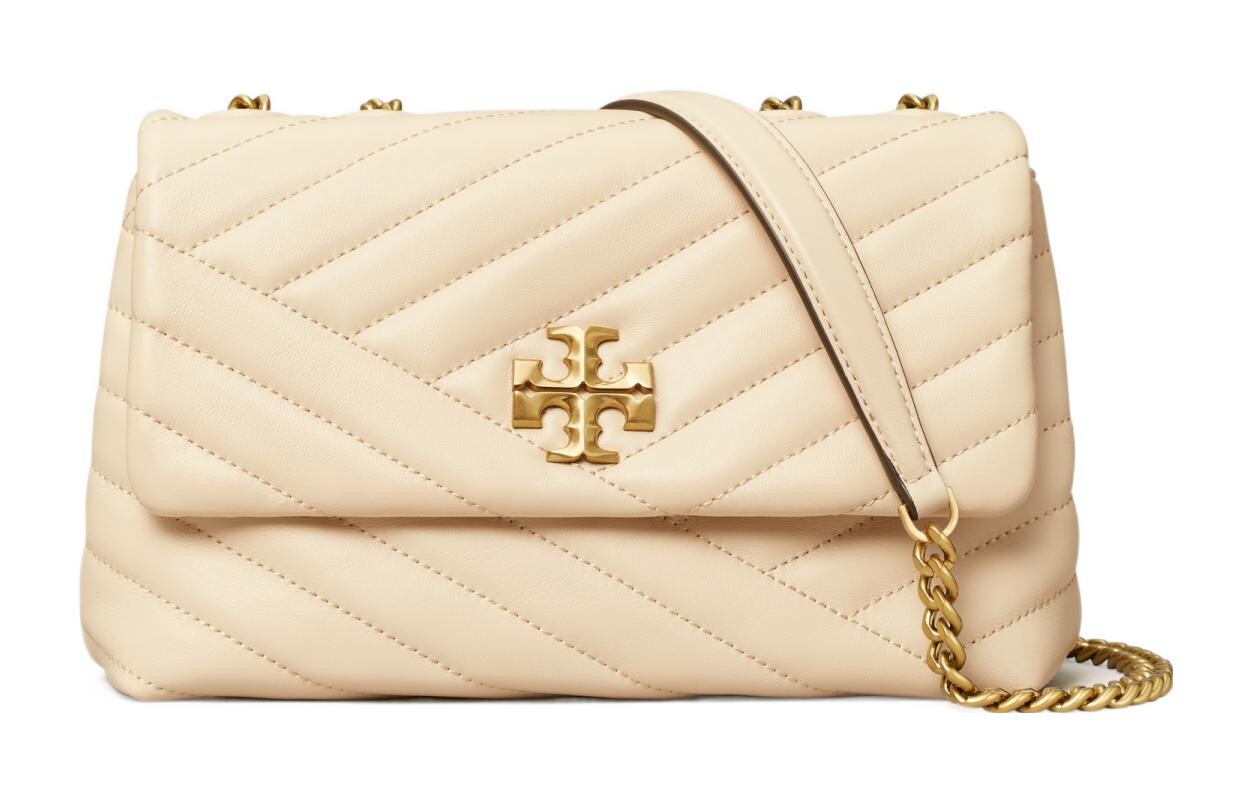 

Сумка женская Tory Burch Kira кожаная, кремовый