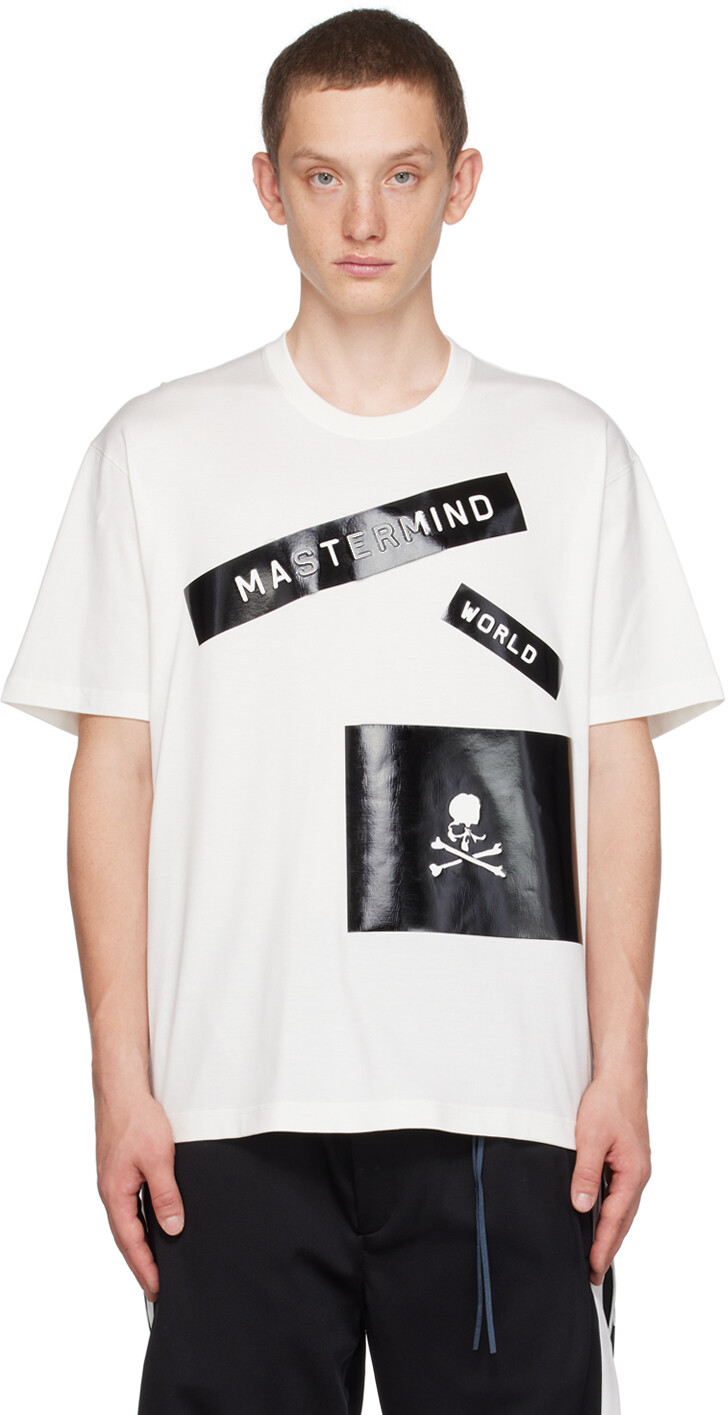 

Белая футболка с принтом MASTERMIND WORLD, Белый
