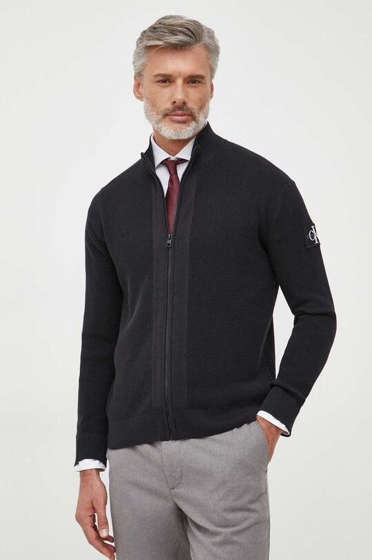 

Хлопковый свитер Calvin Klein Jeans, черный