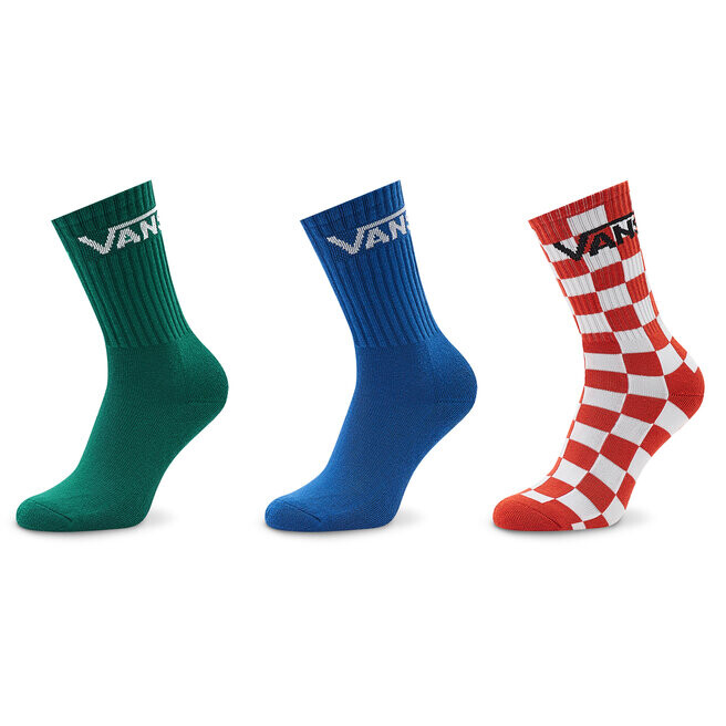 

Носки Vans ClassicCrew, 3 шт, синий красный зеленый