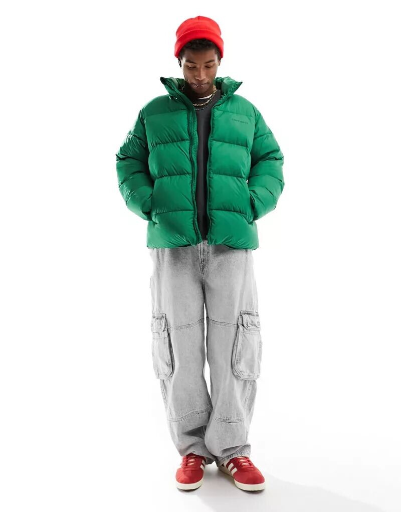 

Зеленый пуховик Carhartt WIP Springfield