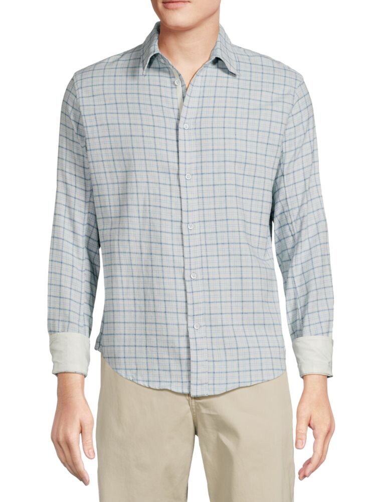 

Рубашка в клетку Fit 2 Engineered Rag & Bone, цвет Light Blue