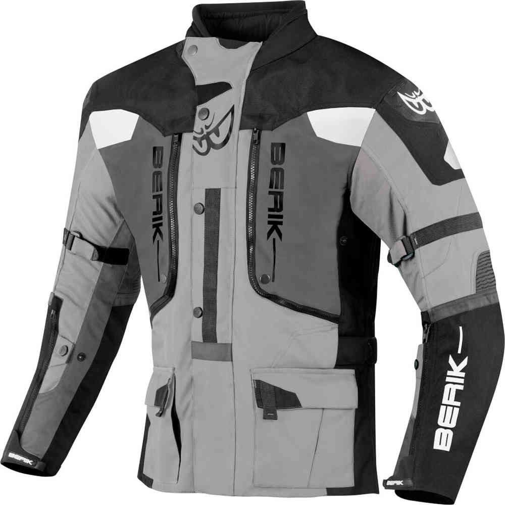 Водонепроницаемая мотоциклетная текстильная куртка Dakota 3в1 Berik, черный/антрацит/серый