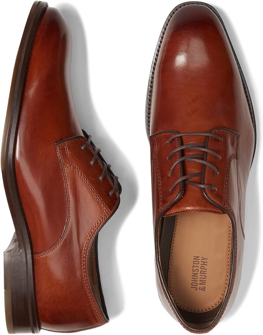 

Оксфорды Meade Plain Toe Johnston & Murphy, цвет Tan Italian Calfskin