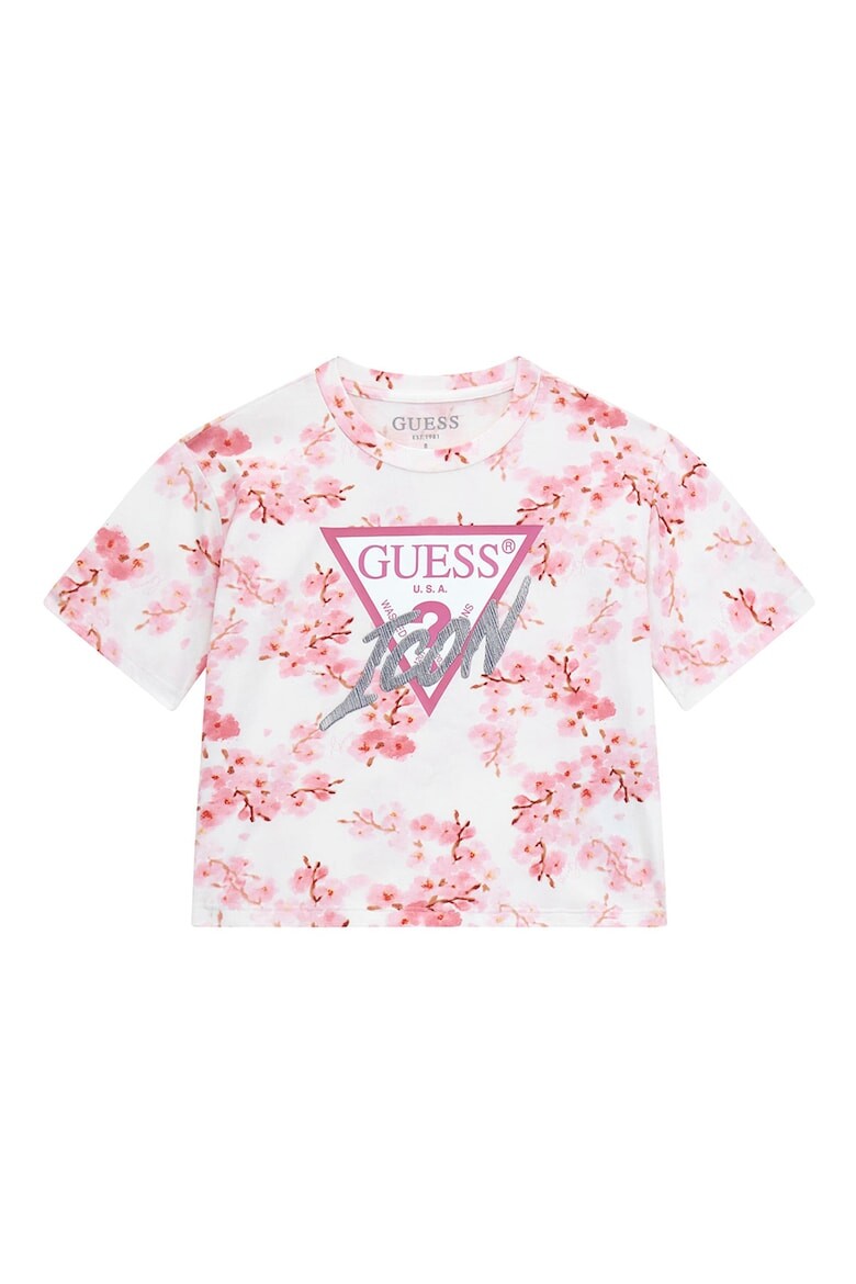 

Цветочная футболка Guess, белый