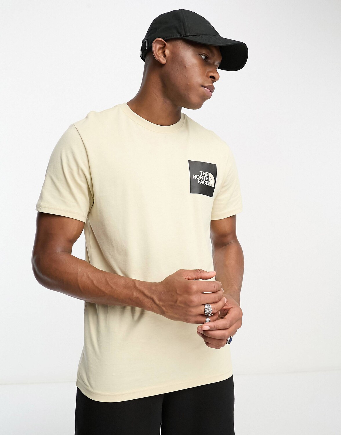 

Футболка с логотипом The North Face Fine из камня, Серый