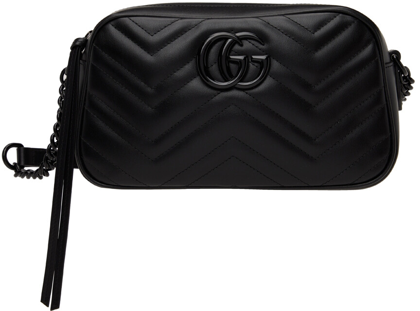 

Черная сумка через плечо GG Marmont Gucci