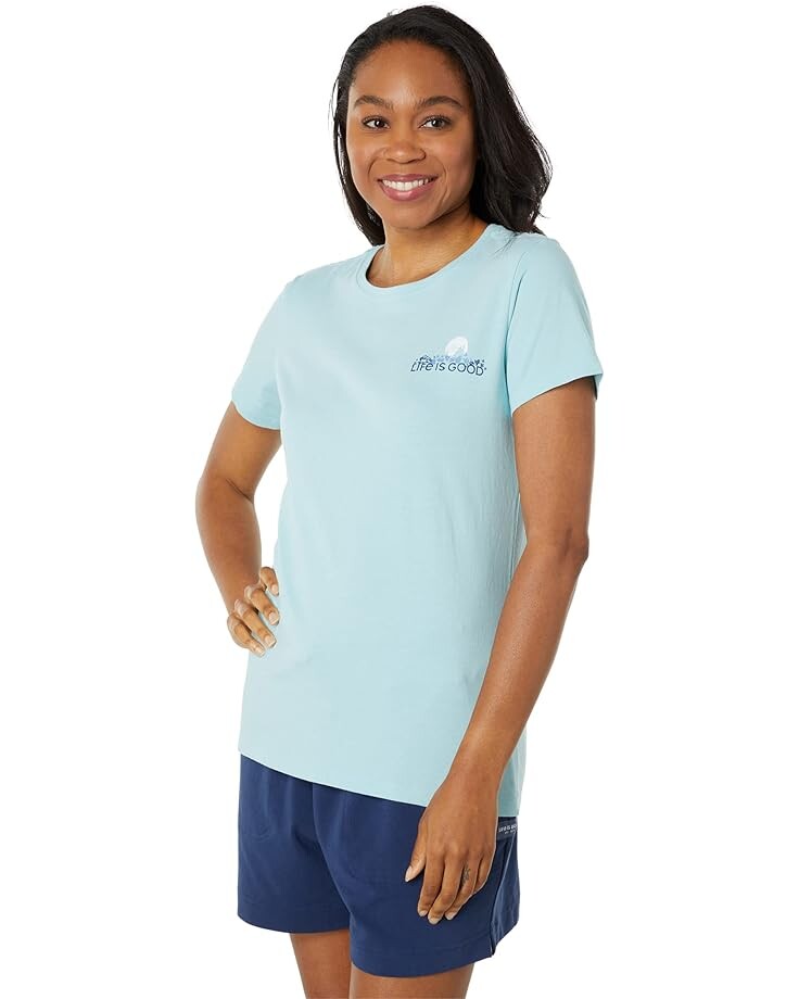 

Футболка Life is Good Crush On Nature Crusher-Lite Tee, цвет Beach Blue