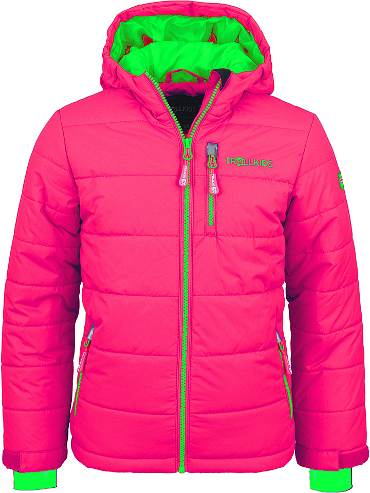 Лыжная куртка Trollkids Hemsedal, розовый