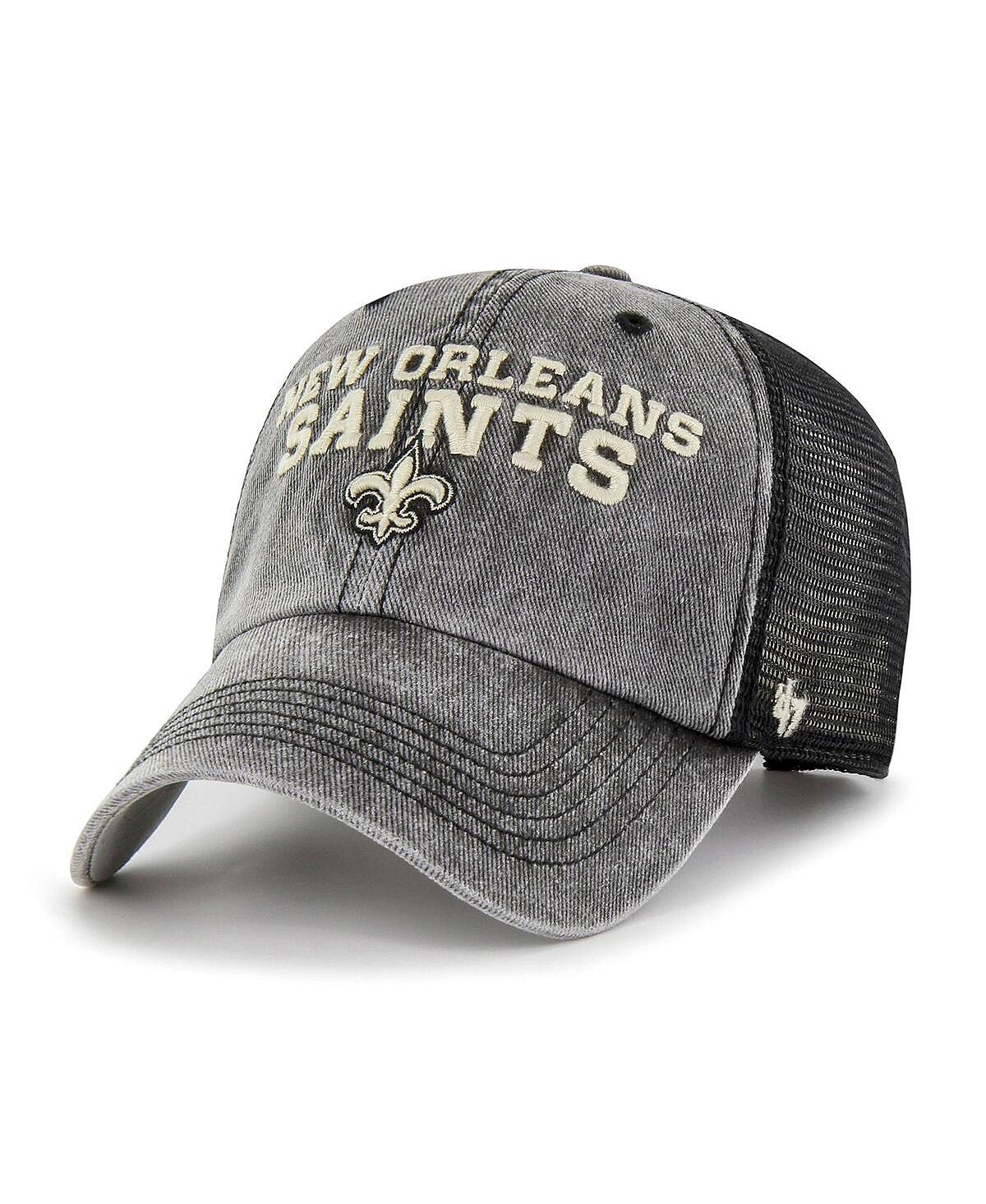 

Мужская черная кепка Snapback New Orleans Saints Drumlin Trucker Clean Up '47 '47 Brand