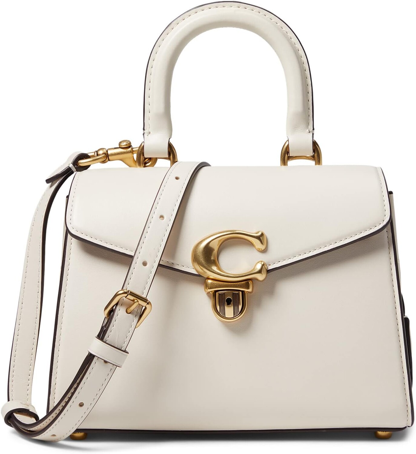 

Сумка Luxe Refined Calf Leather Sammy Top-Handle 21 COACH, черный
