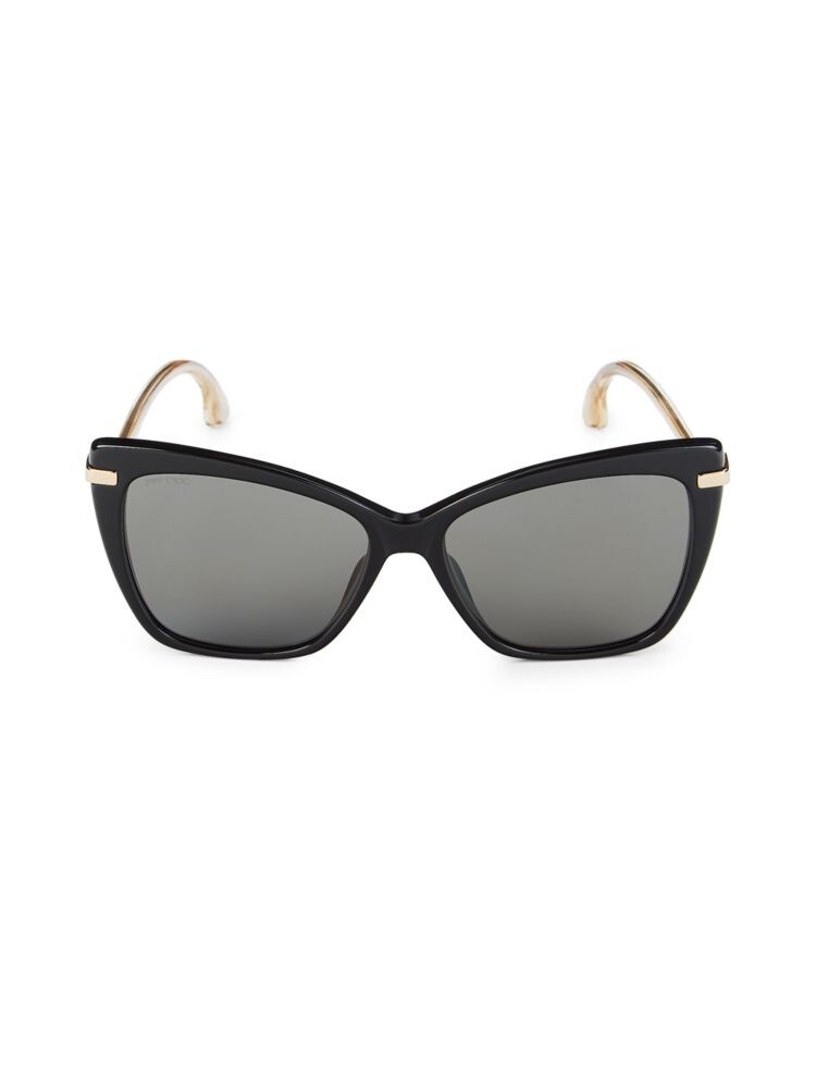 

Солнцезащитные очки-бабочки 57MM Jimmy Choo, черный