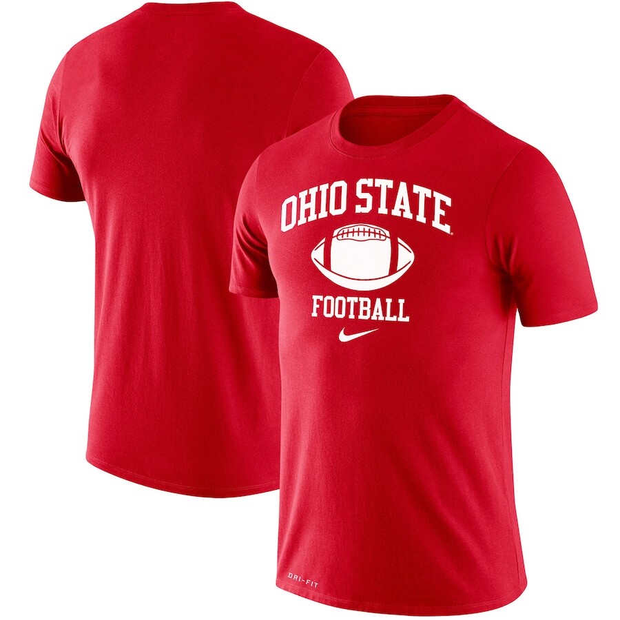 

Футболка с коротким рукавом Nike Ohio State Buckeyes, алый