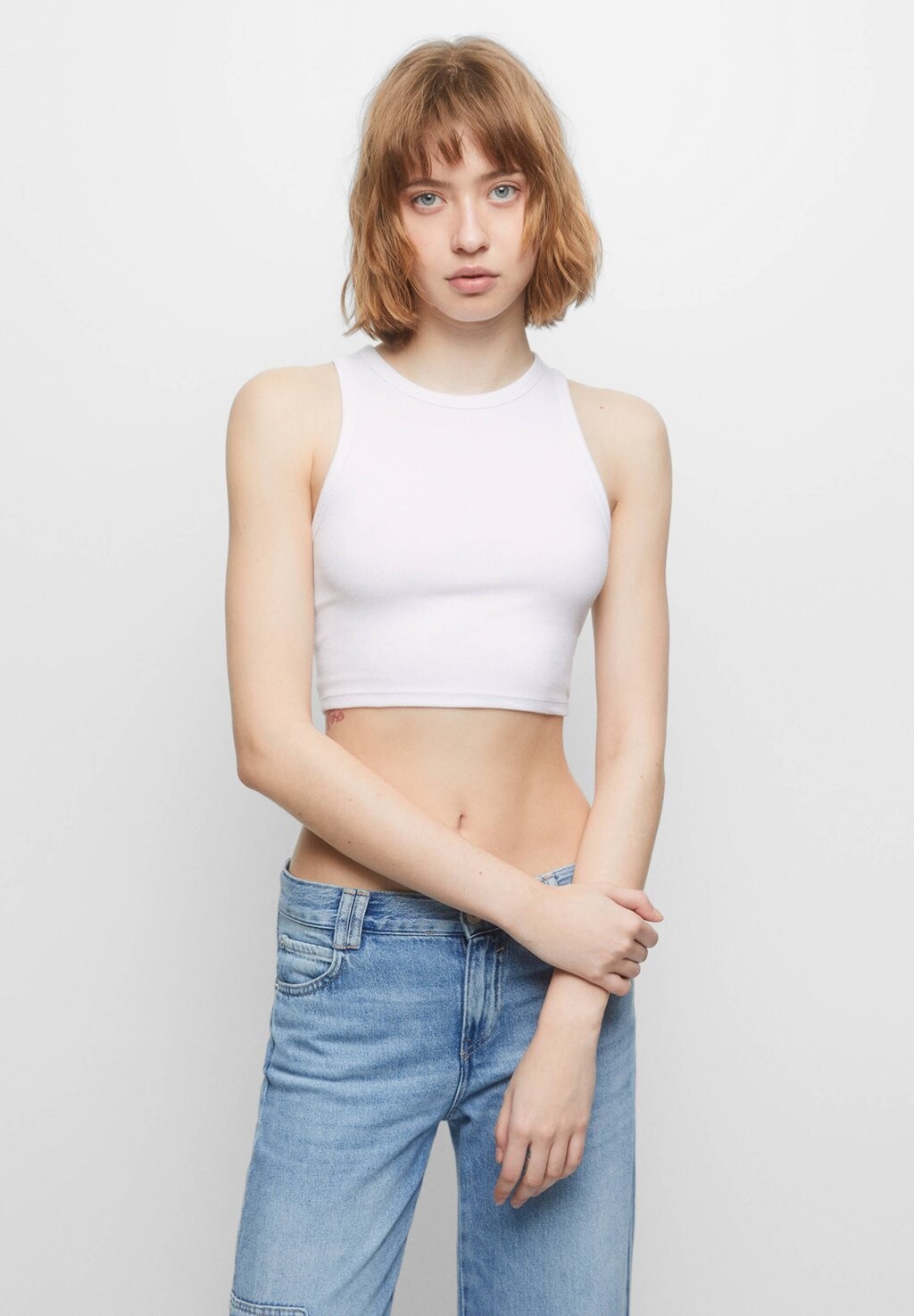 

Топ PULL&BEAR, белый