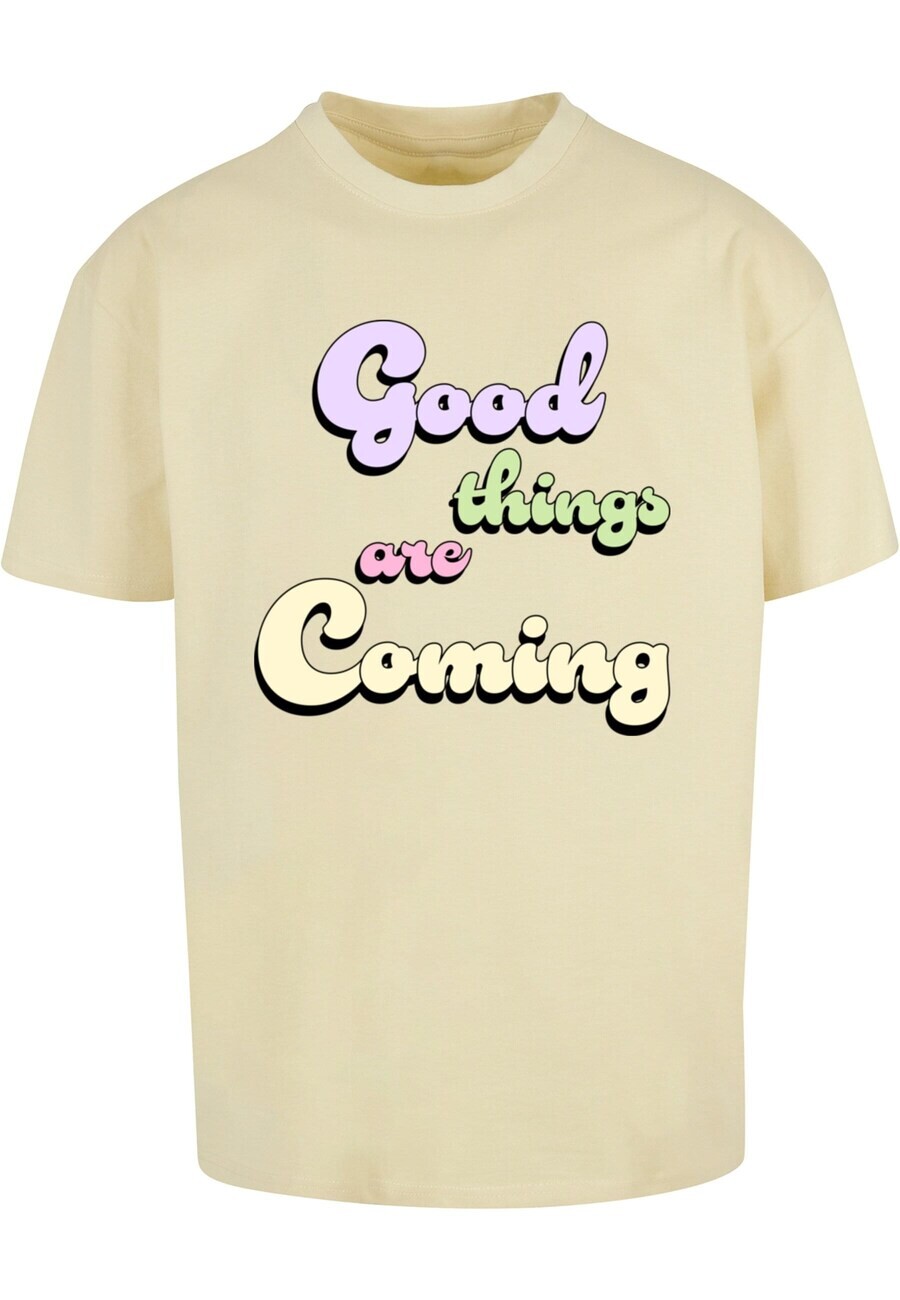 

Футболка Merchcode GOOD THINGS, цвет Pastel Yellow